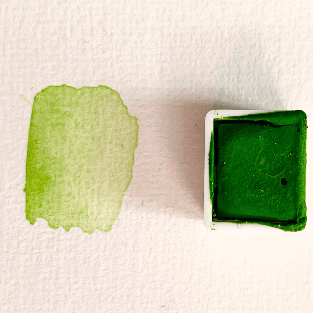 Aquarelle artisanale - Vert Sensations