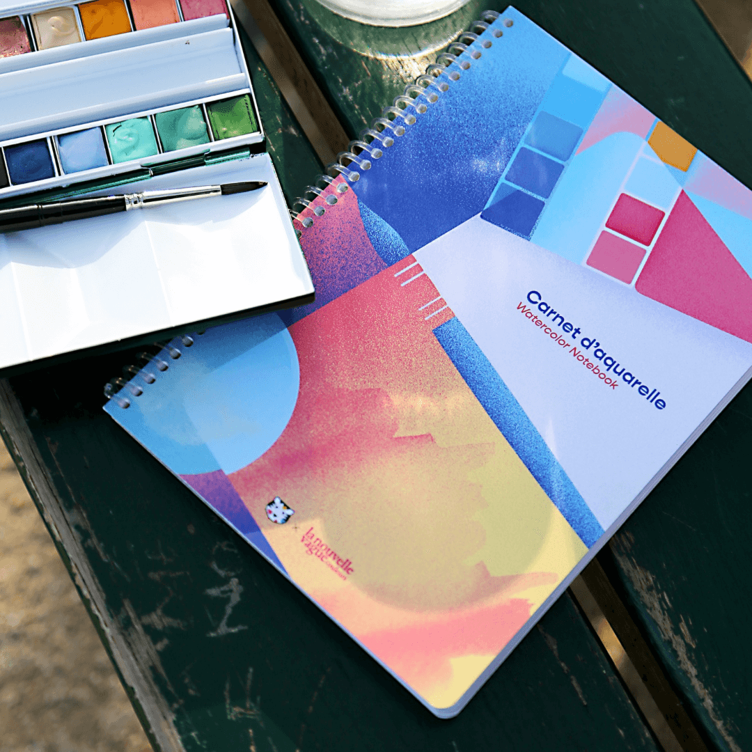 Carnet aquarelle La Nouvelle Vague Couleurs x Papier Tigre