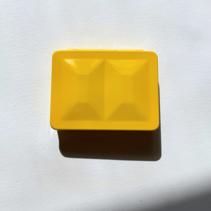 Petite palette aquarelle métal laqué à remplir - 6 couleurs disponibles
