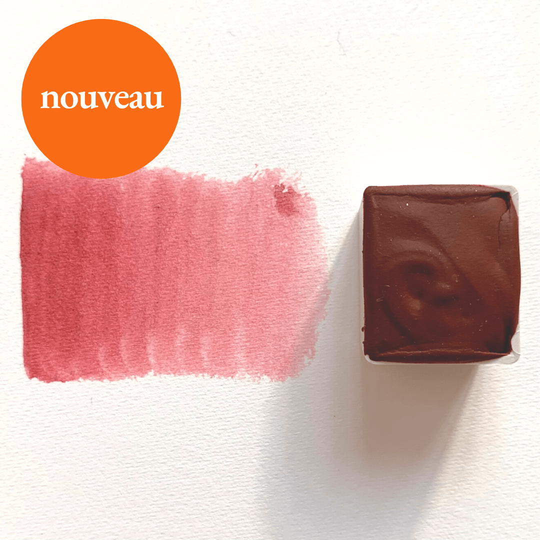 NOUVEAU - Aquarelle artisanale - Rouge sombre Le Rêve