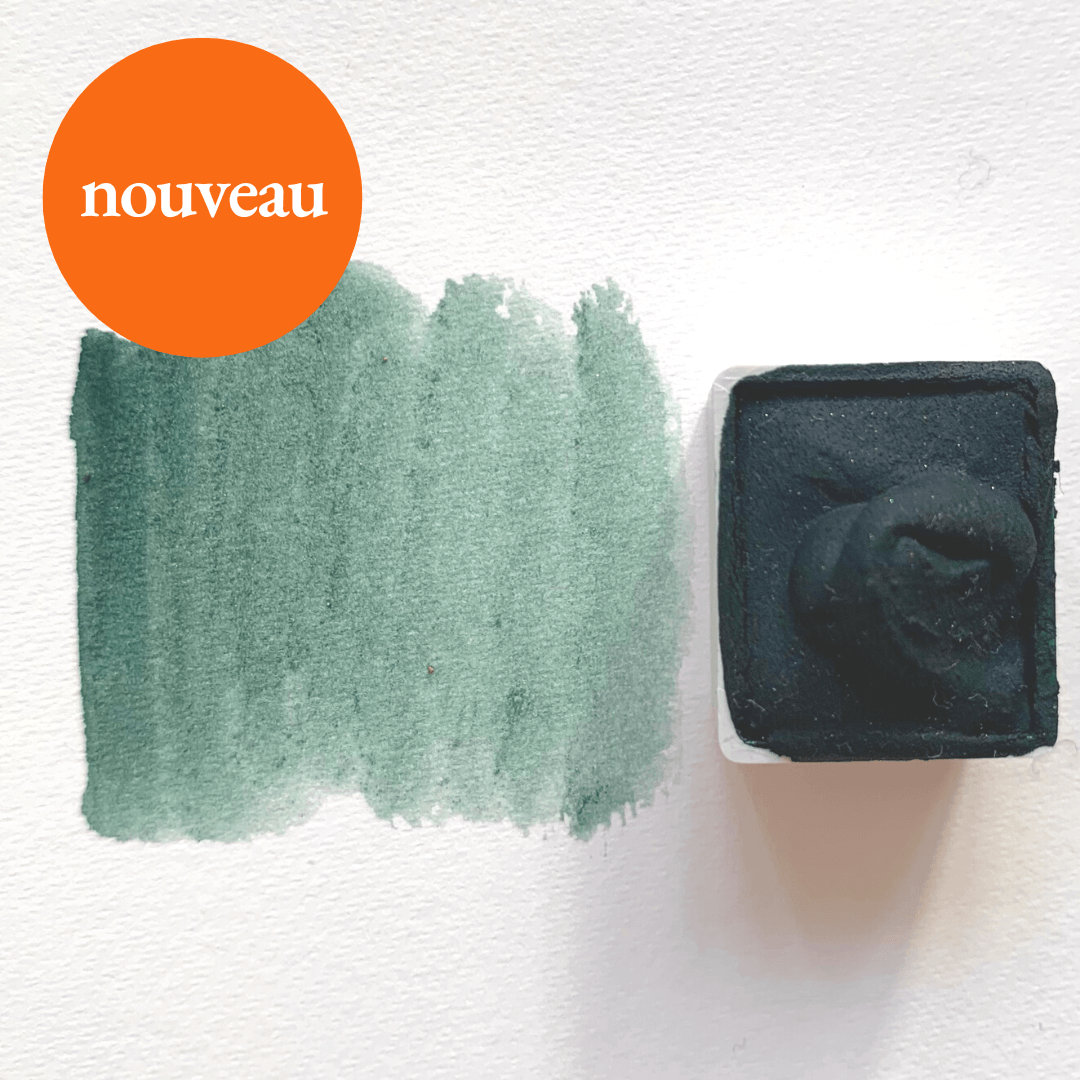 NOUVEAU - Aquarelle artisanale - Vert Matterhorn