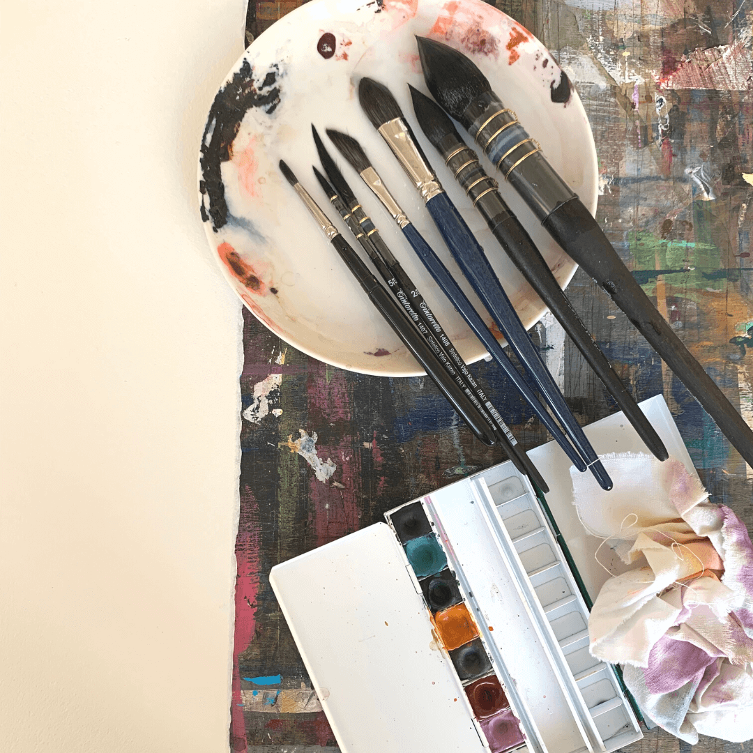 Pinceau aquarelle langue de chat Tintoretto taille 14