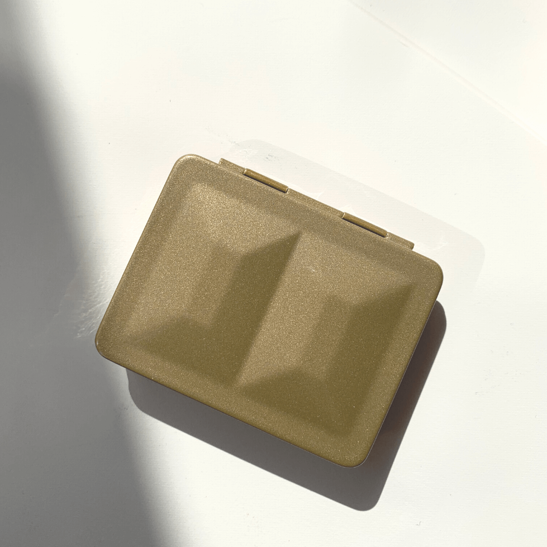 Petite palette aquarelle métal laqué à remplir - 5 couleurs disponibles