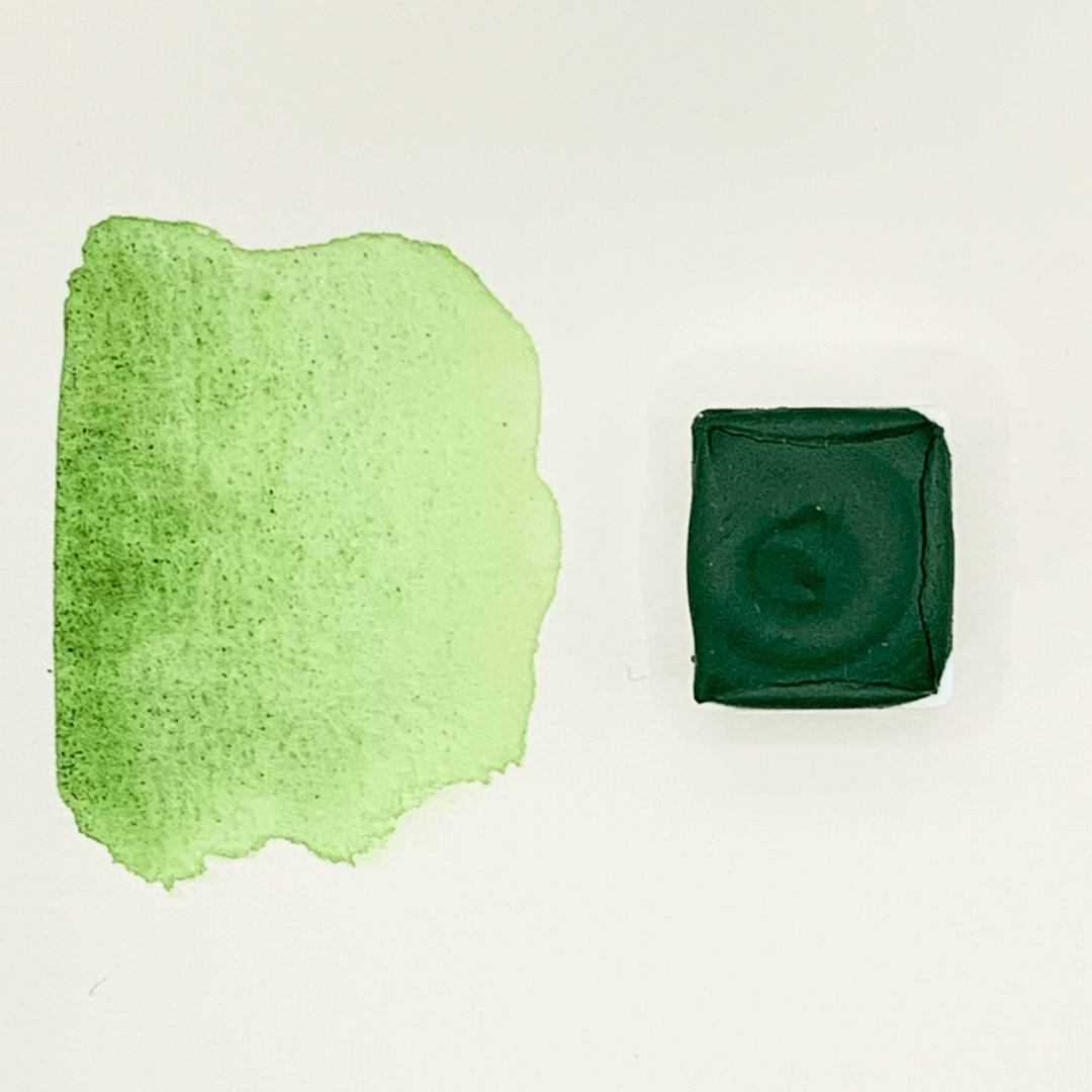 Aquarelle artisanale - Vert Silent Fields