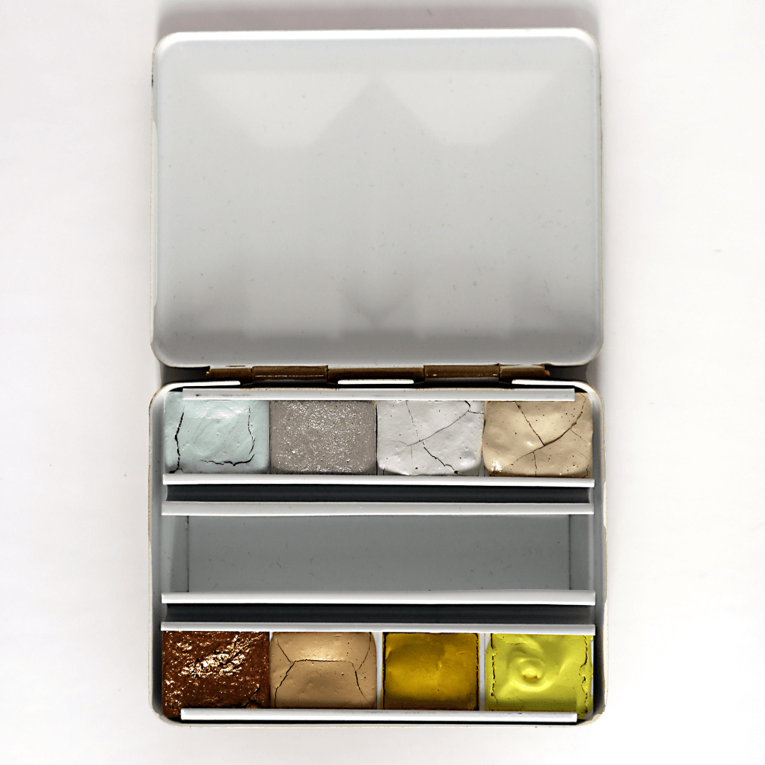 Aquarelle artisanale - La palette des lumières