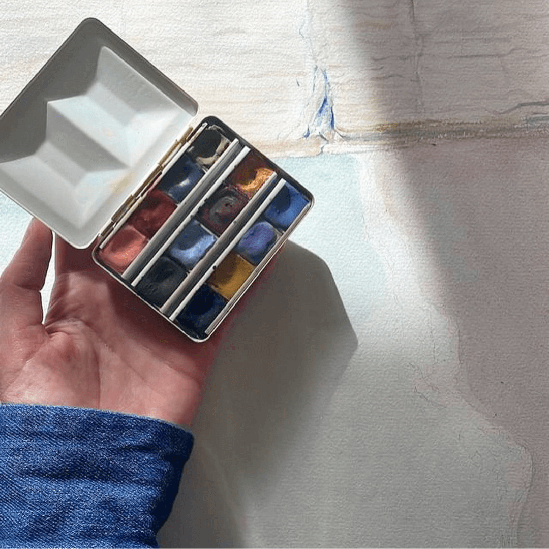 Aquarelle artisanale - La palette d'Iriya Paris