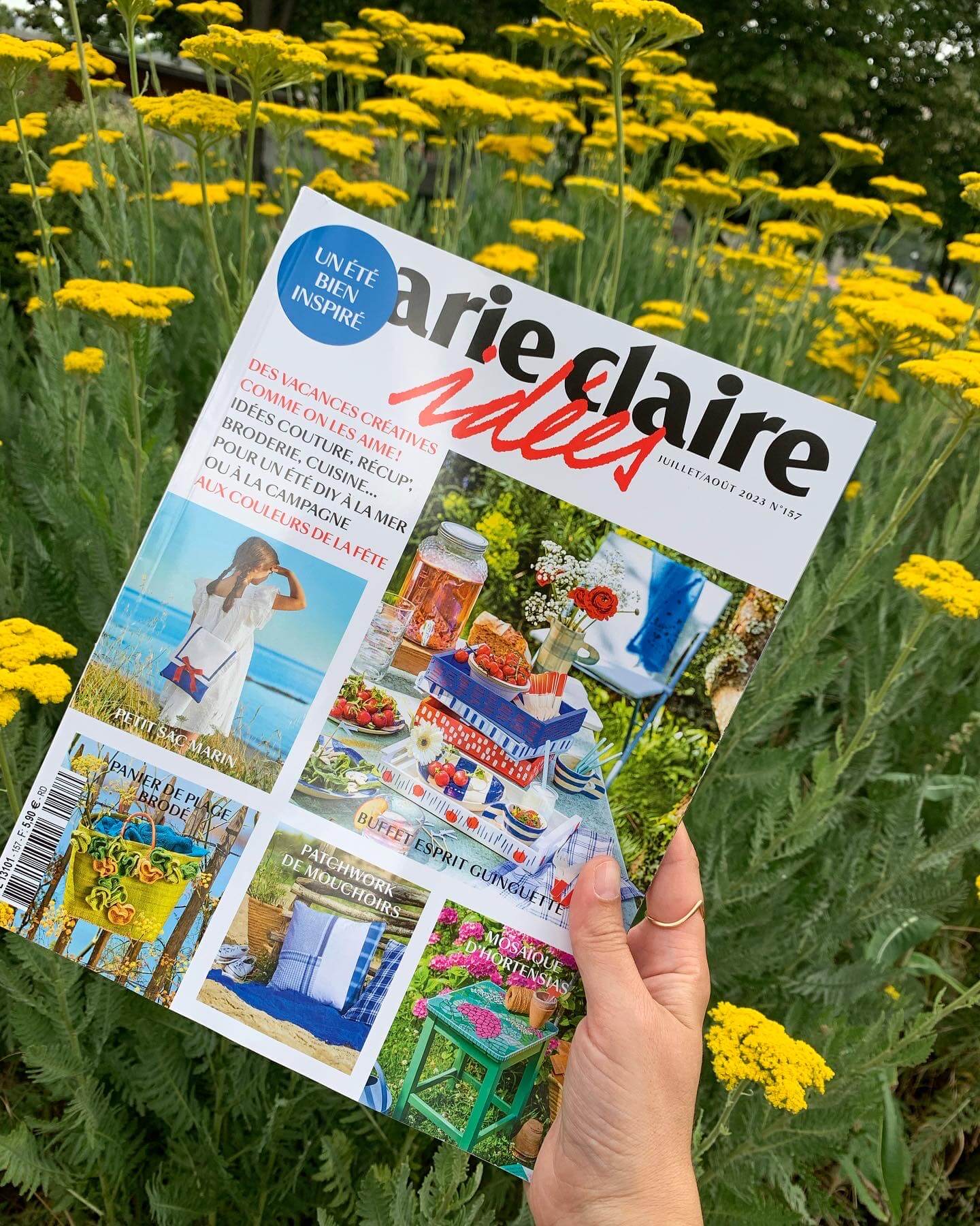 Aquarelle artisanale - La palette vue dans Marie Claire Idées !