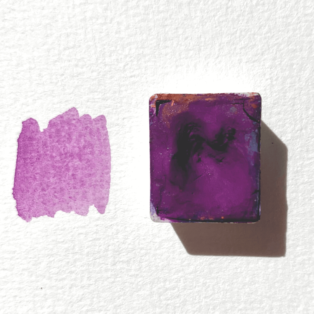 Aquarelle artisanale - Violet Cassiopée