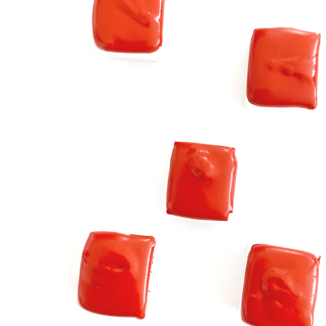 Aquarelle artisanale - Rouge Flamboyant