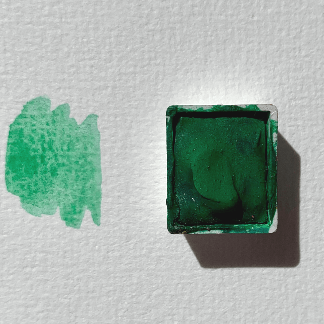Aquarelle artisanale - Vert gazon anglais
