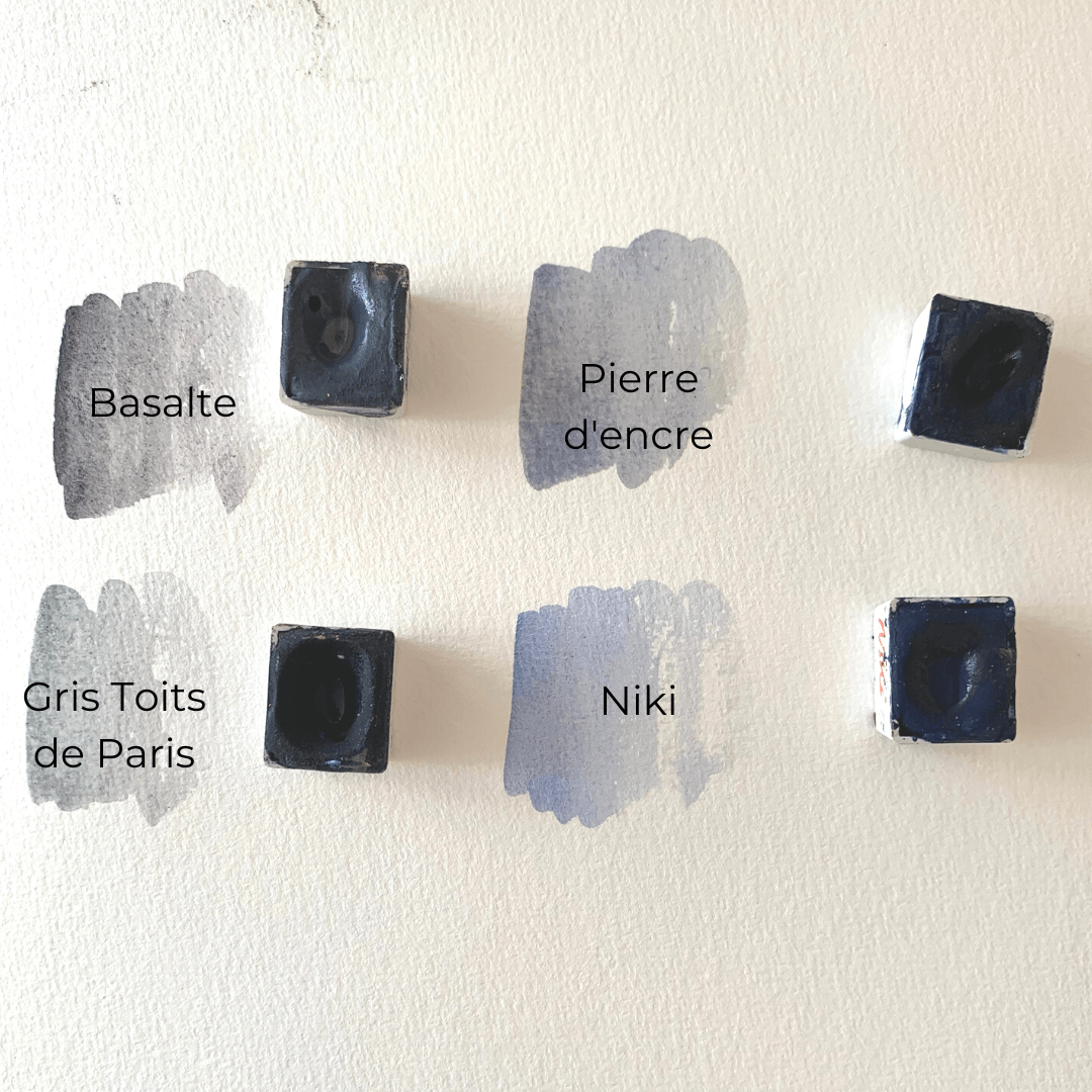 Aquarelle artisanale - Gris Basalte