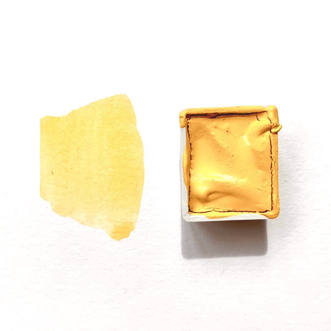 Aquarelle artisanale - Jaune Ajonc