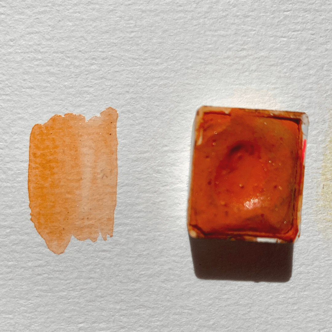 Aquarelle artisanale - Orange Mango