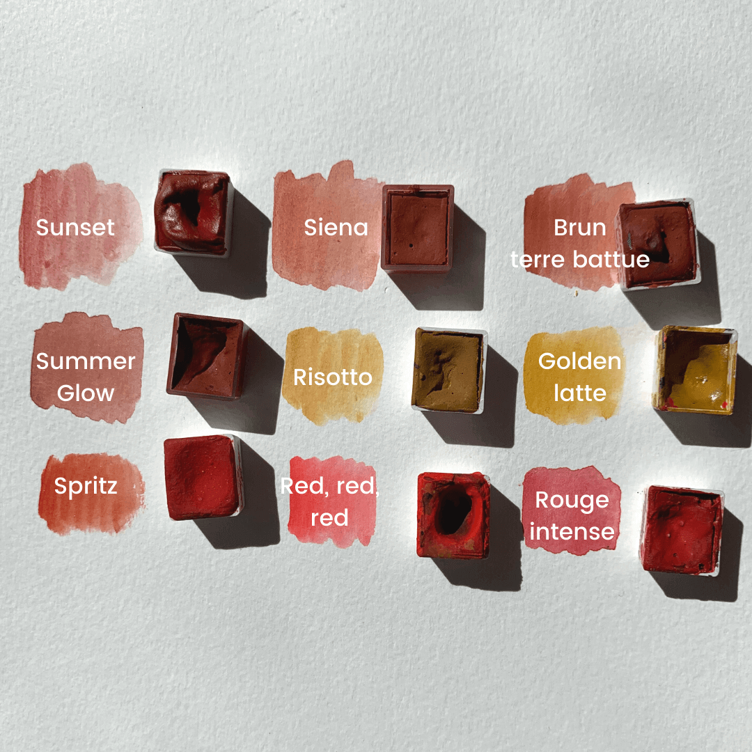 Aquarelle artisanale - Brun terre battue