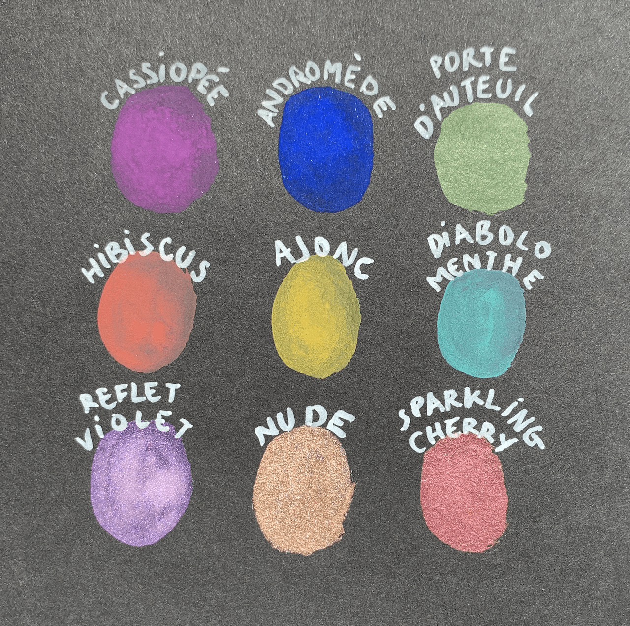 Aquarelle artisanale - Bleu Diabolo menthe
