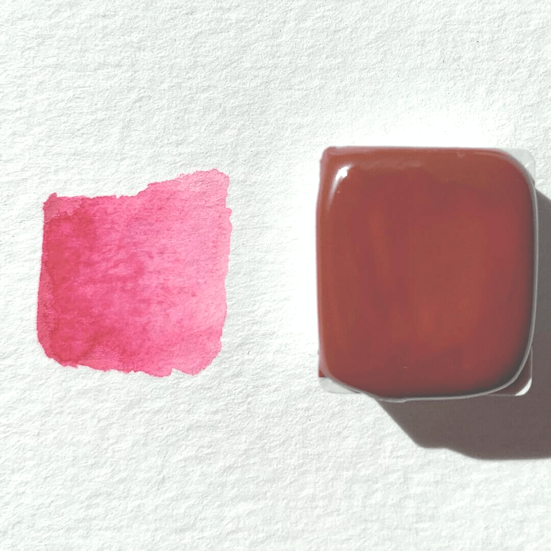 Aquarelle artisanale - Rose Bougainvillier