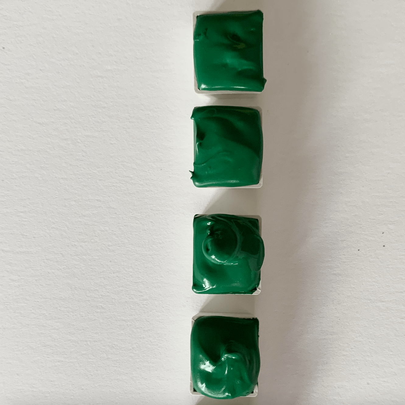 Aquarelle artisanale - Vert Cactus