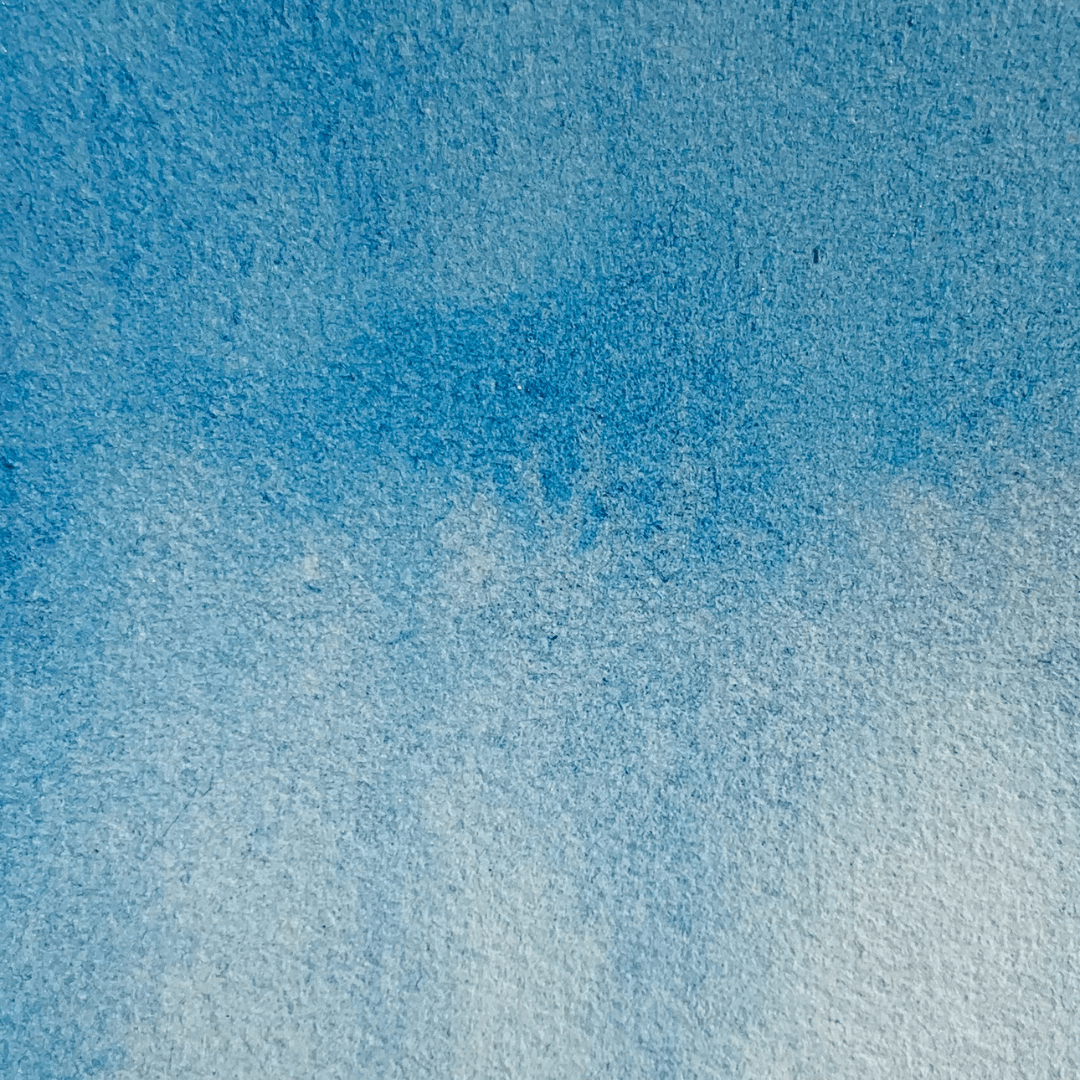 Aquarelle artisanale - Bleu Ciel d'été
