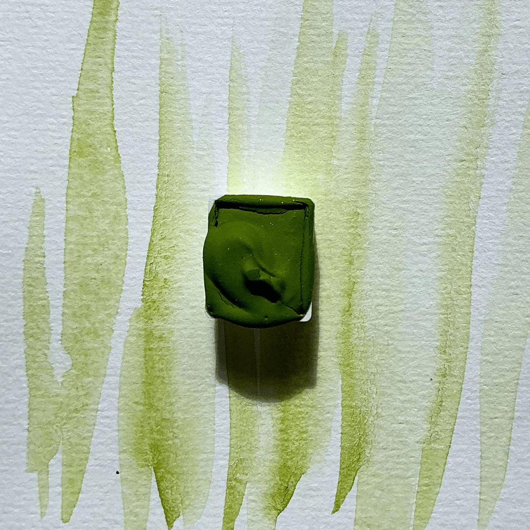NOUVEAU - Aquarelle artisanale - Vert doux Vincent