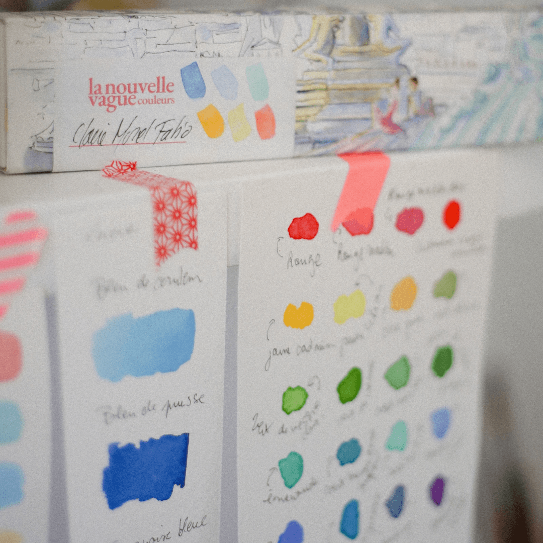 Boîte 6 aquarelles artisanales - Claire Morel-Fatio