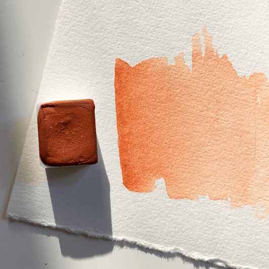 Aquarelle artisanale - Ferme Rouge