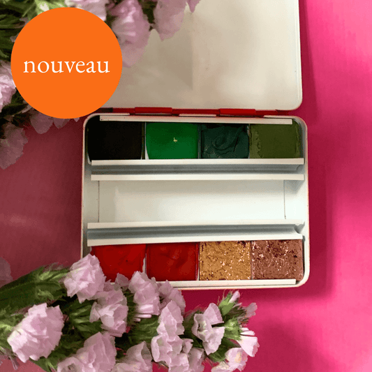 La palette d’aquarelle qui fait briller les cartes de Noël