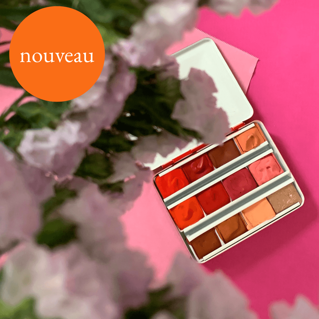 La palette d’aquarelle qui fait éclore les fleurs