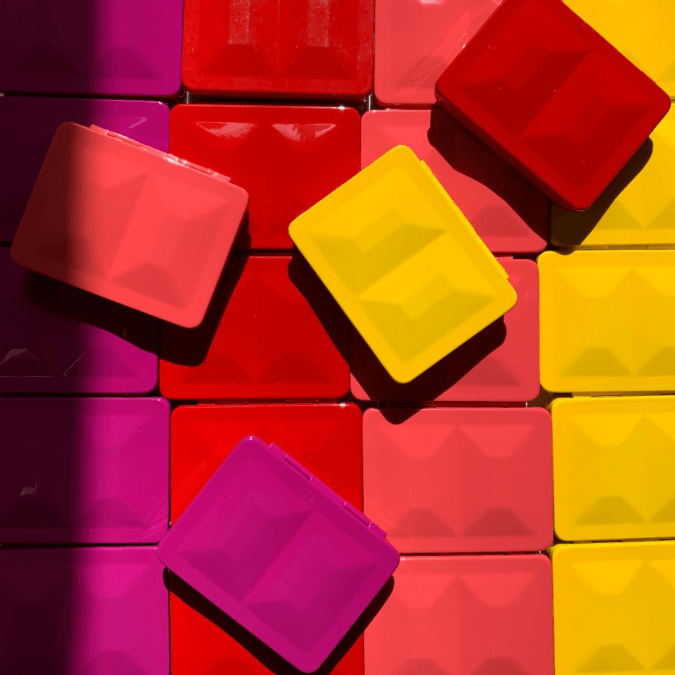 Petite palette aquarelle métal laqué à remplir -  6 couleurs disponibles