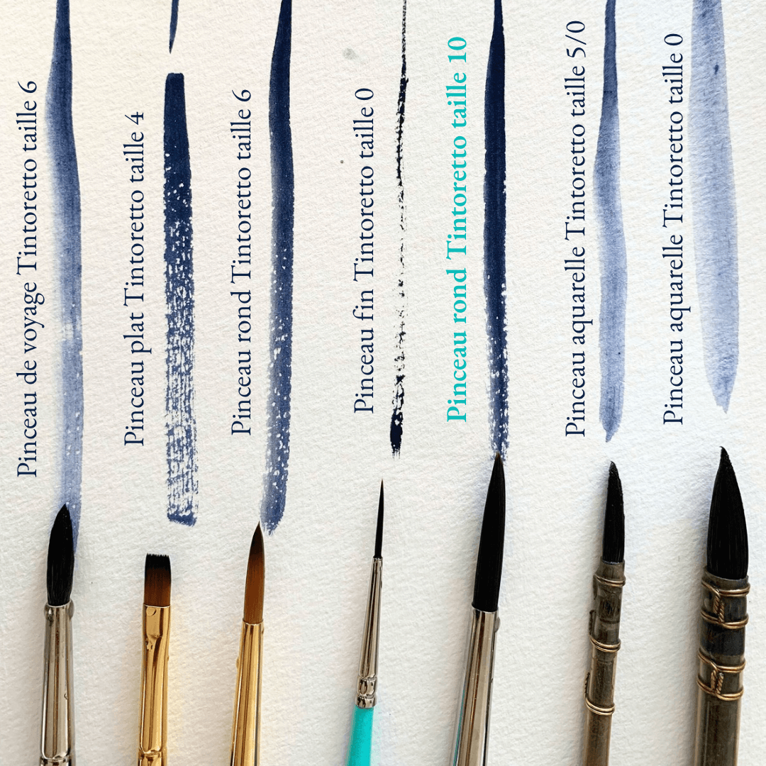 Pinceau rond aquarelle Tintoretto taille 10