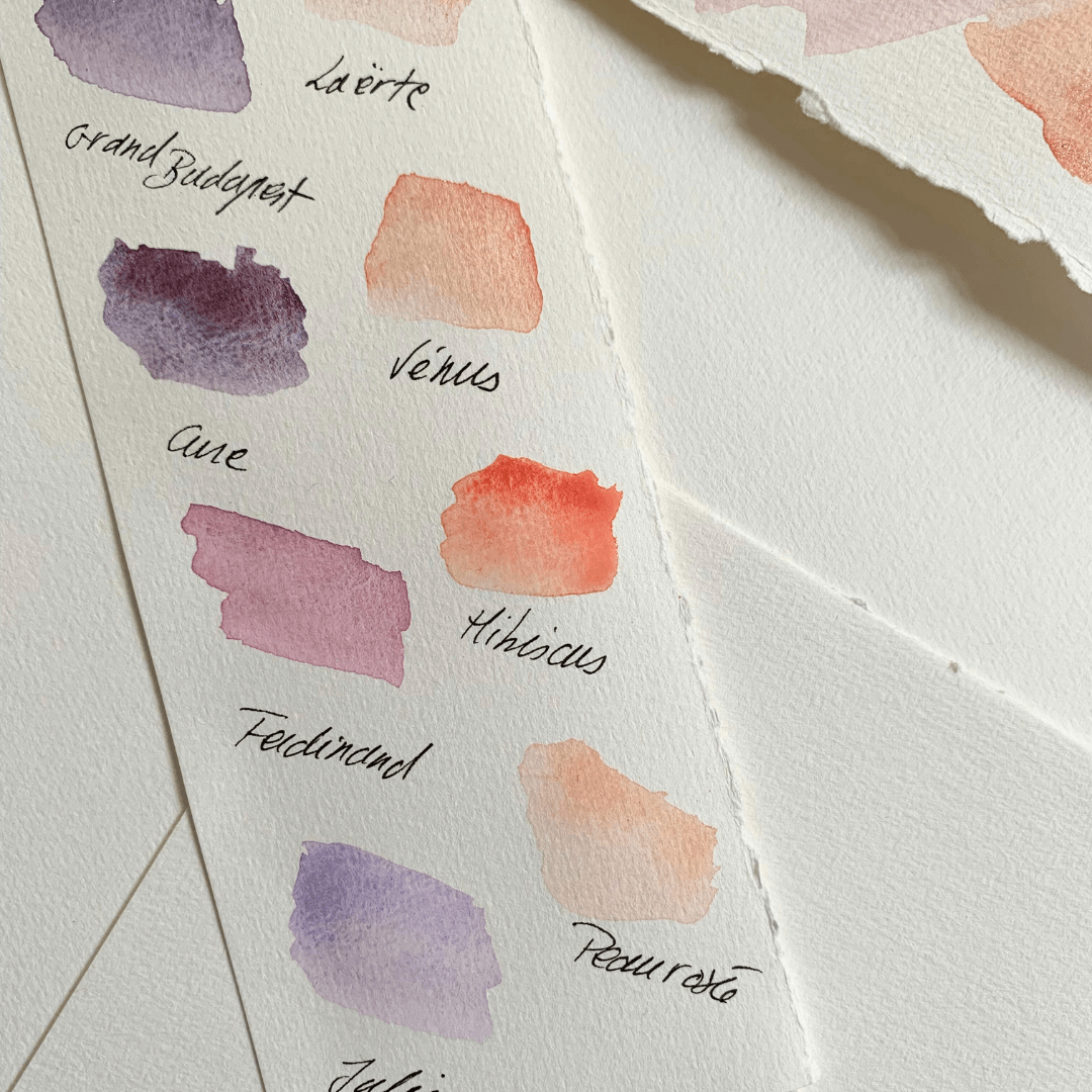Aquarelle artisanale - la palette Think Pink!