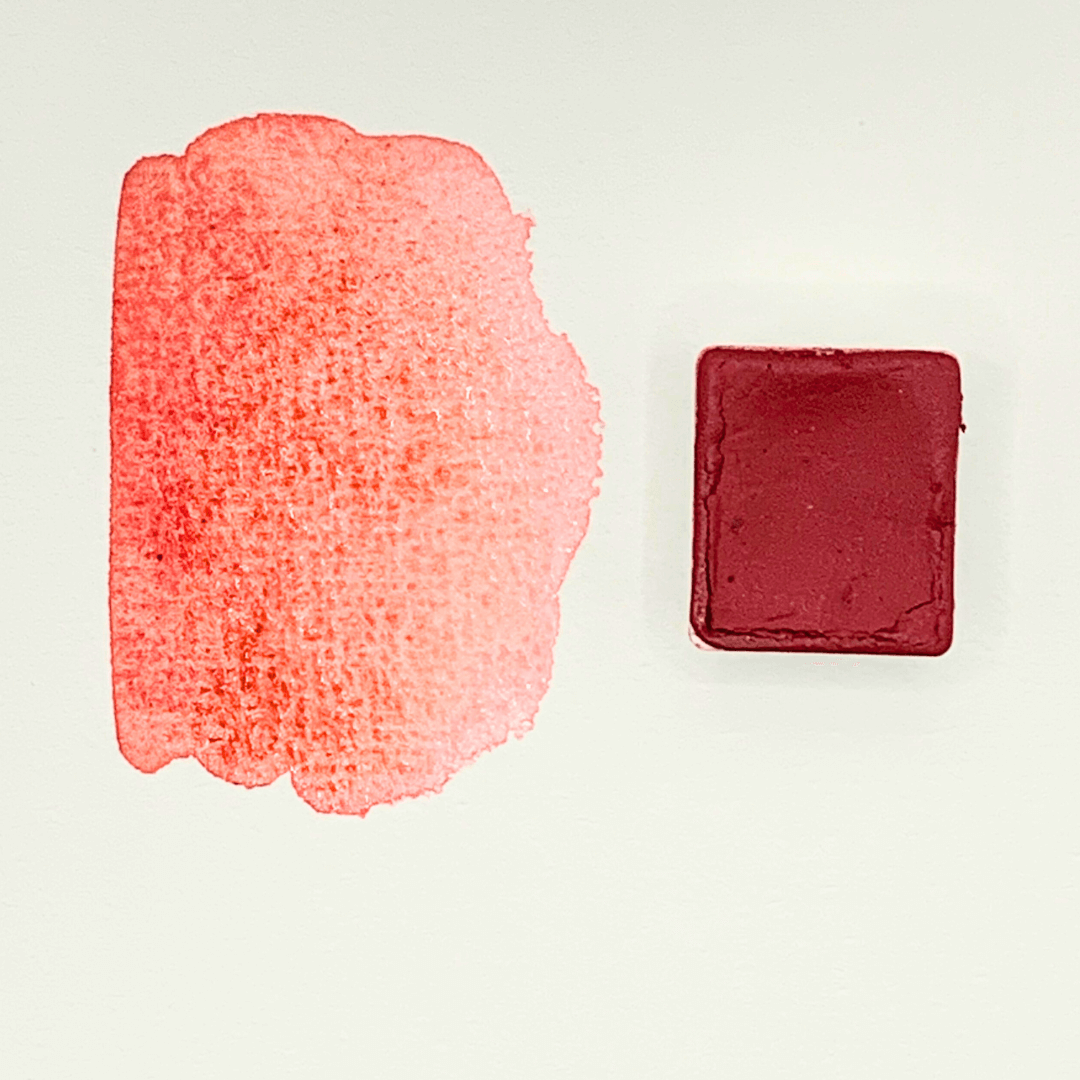 NOUVEAU - Aquarelle artisanale à paillettes - Rouge Amherst