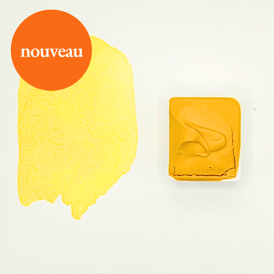 NOUVEAU - Aquarelle artisanale - Jaune Daffodil