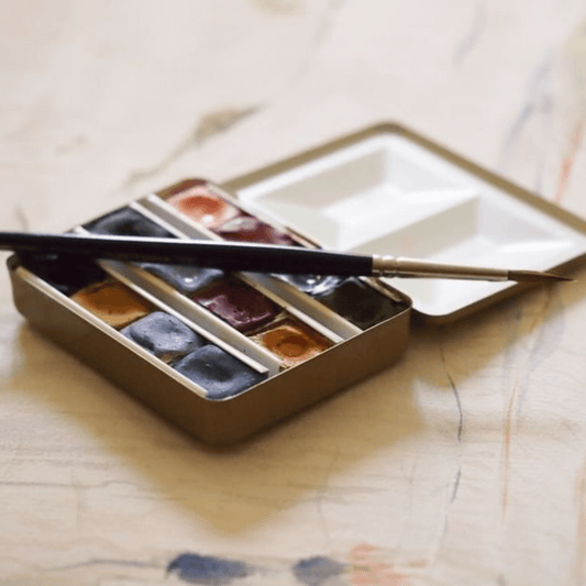 Aquarelle artisanale - La palette d'Iriya Paris