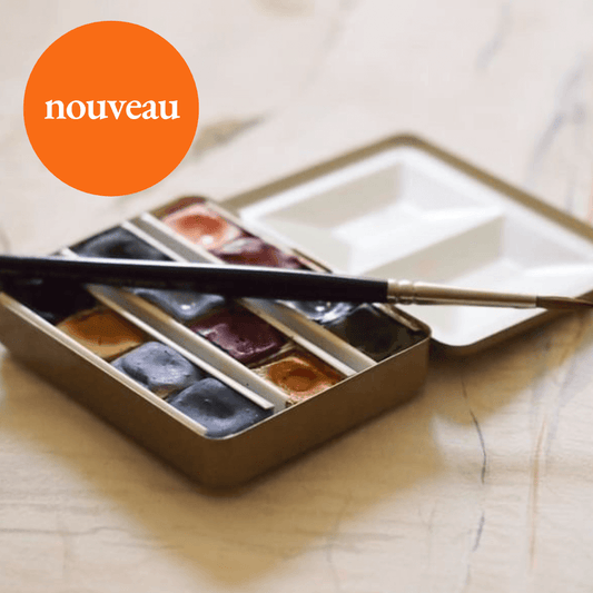 Aquarelle artisanale - La palette d'Iriya Paris