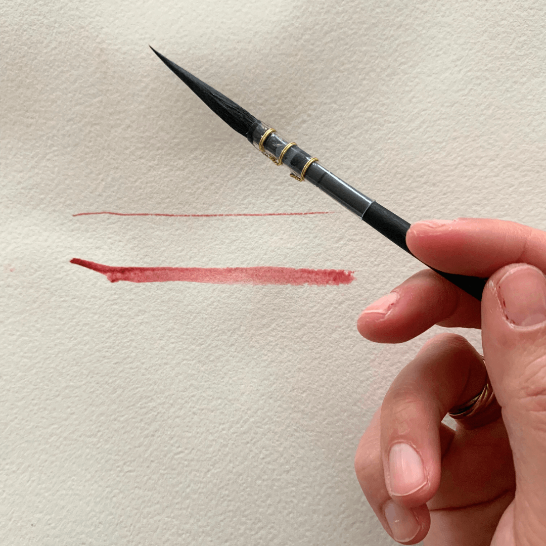 NOUVEAU - Pinceau aquarelle ultra long Tintoretto taille 2/0