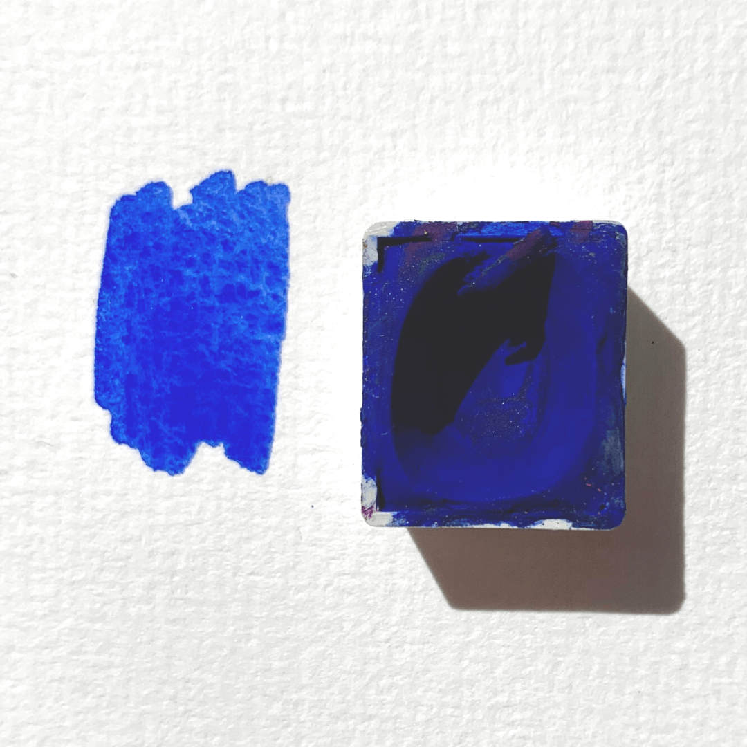 Aquarelle artisanale - Bleu Andromède