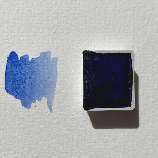 Aquarelle artisanale - Bleu Majorelle