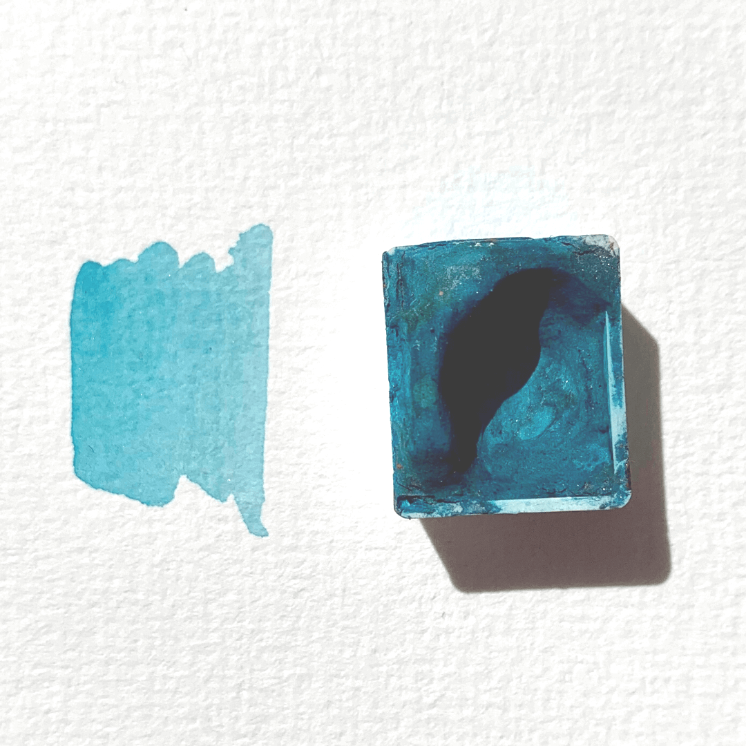 Aquarelle artisanale - Bleu Océan